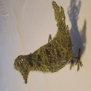 Home decor, bird with green foliage